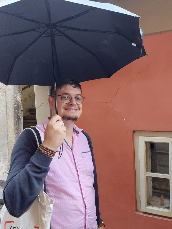 Bei Regen auf der Prager Burg